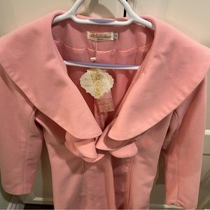 New Soft pink Spring type Pea Coat